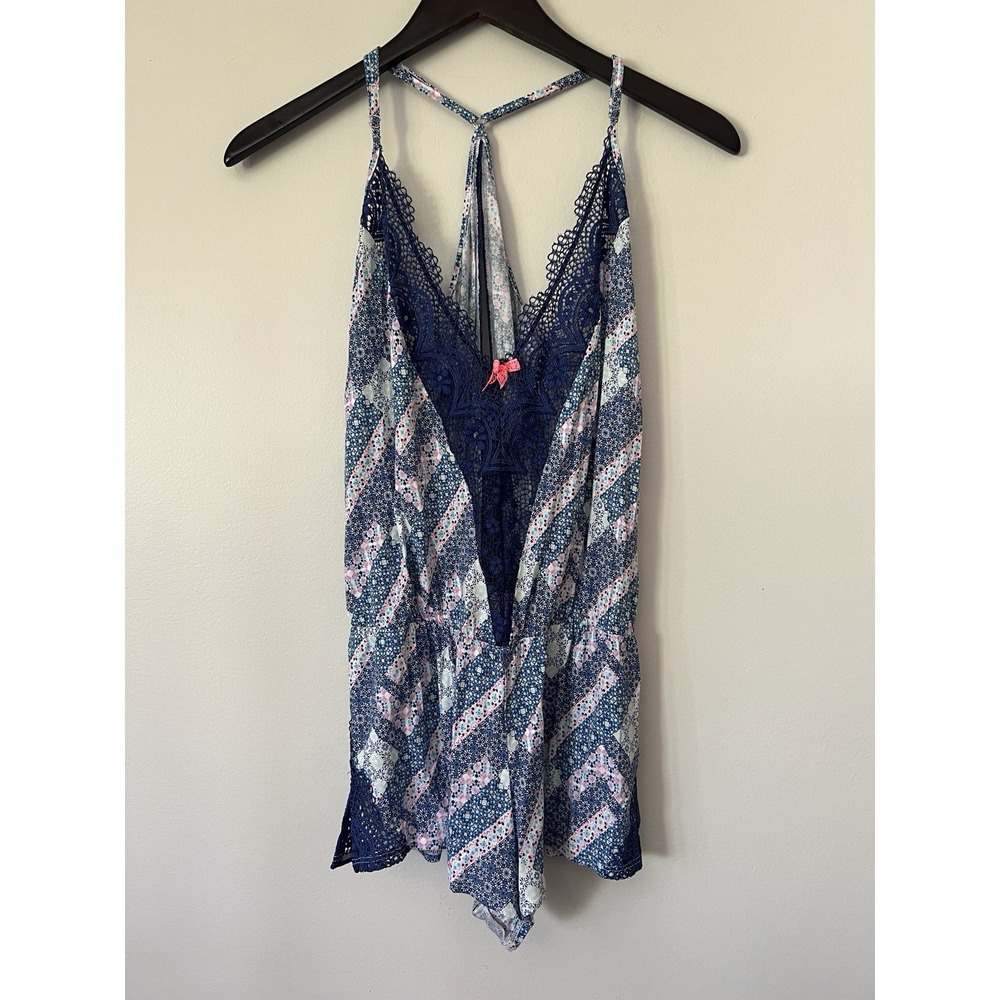 New Victoria's Secret Medium Teddy Romper Multi-Color Lace  #2467